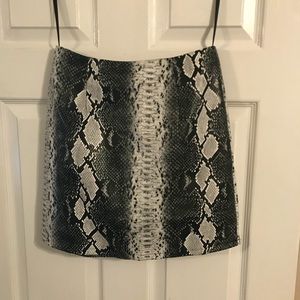 By The Way snakeskin mini skirt - Small